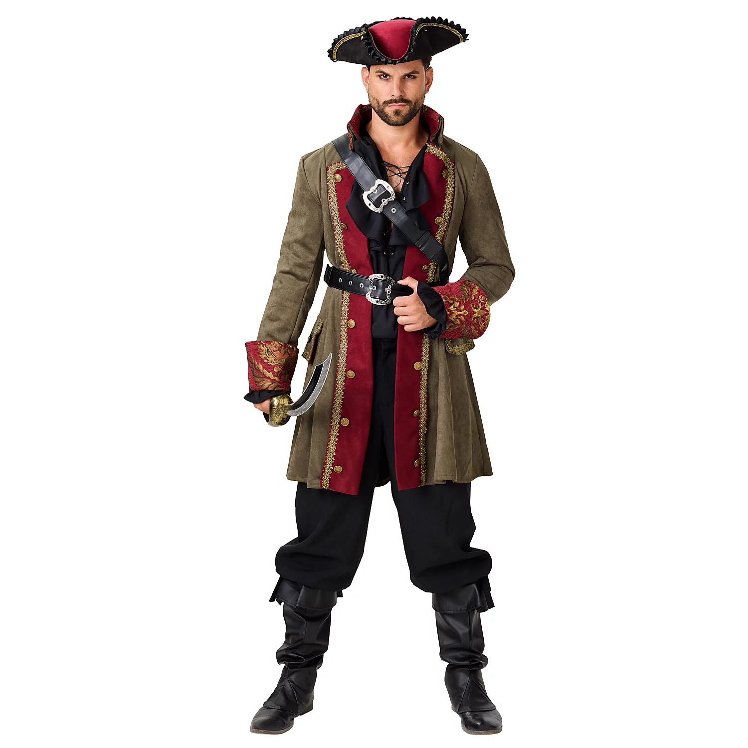 buttinette Mantel Pirat, grün