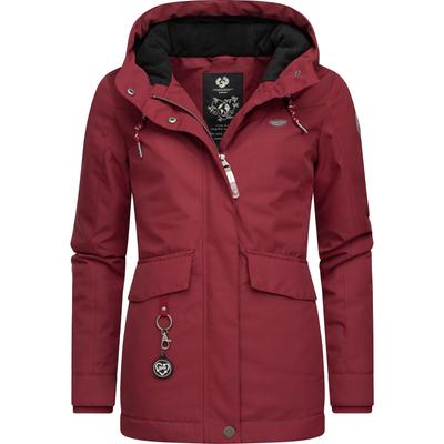 Winterjacke RAGWEAR "Jazmin Remake II Intl.", Damen, Gr. S (36), rot (weinrot), Obermaterial: 100% Polyester, Futter: 100% Polyester (recycelt), Wattierung: 100% Polyester, casual, figurumspielend hüftbedeckend, hoch geschlossener Ausschnitt,... Image