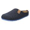 Pantoffel ROHDE "NAPOLI-H", Herren, Gr. 47, blau (dunkelblau, meliert), Filz, klassisch, Schuhe, Clog, Hausschuh, Homeslipper mit herausnehmbarer Innensohle