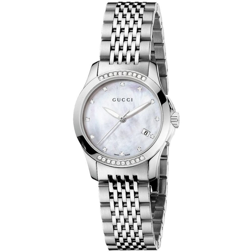 Gucci YA126510 G-Timeless Perlmutt Damenuhr Image