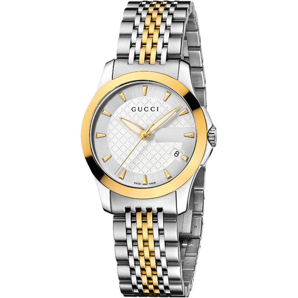 Gucci YA126511 G-Timeless zweifarbige Damenuhr Image
