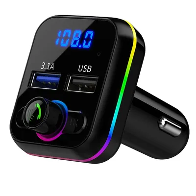 Car MP3 Music Player Bluetooth-compatible V5.0 Hands Free Call USB U Disk FM Transmitter Fast