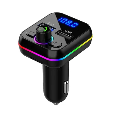 Car Mp3 Music Player Bluetooth-compatible V5.0 Hands Free Call USB U Disk Fm Transmitter Fast