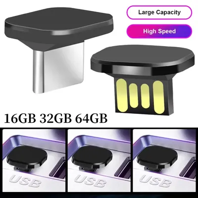 16GB/32GB/64GB Mini USB Flash Drive Memory Stick Portable Mini Short Car U Disk Pendrive Stable Fast