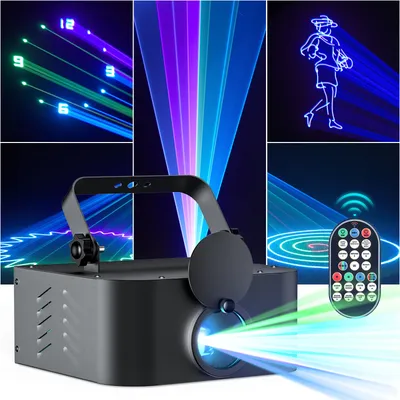 U'King Animation Effect Laser Light RGB Beam Line Scanner Projector DMX Professional Disco DJ