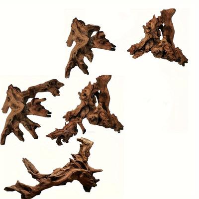 TEMU 3 Pcs Assorted 8-12" Wood Decor Tank Decoration