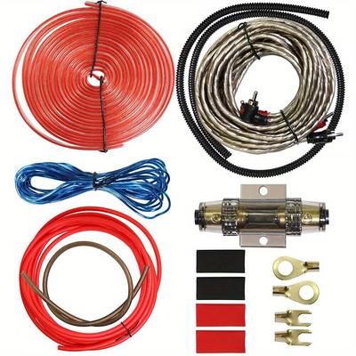 TEMU Pro 1500w Auto Car Audio Subwoofer Amplifier Wiring Kit Amp Rca Cable