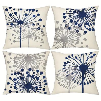 TEMU Set Of 4 18*18inch Pillowcase For Sofa , , Inserts