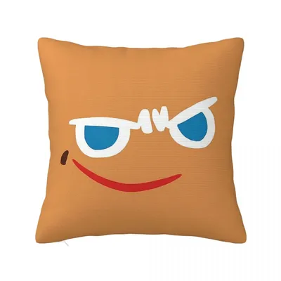 Gingerbrave Cursed Gesicht Cookie Run Königreich Kissenbezug Polyester Kissen Abdeckung Dekorationen Image