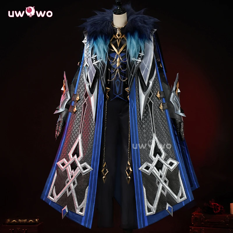UWOWO Collab Serie: Capitan Gioco Cosplay Genshin Impact Fatui Harbingers Il Capitan Costume Cosplay Nuovo Vestito Halloween Cos