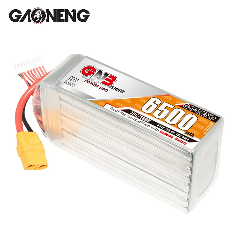 GNB 8S 6500mAh Lipo Batterie 30,4V 70C Softcase mit EC5 XT60 XT90 Stecker für RC Auto Buggy tank Zug RC Racing Hobby Modell Teile