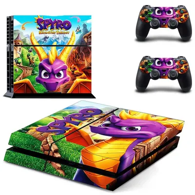 Spyro PS4 Stickers Play station 4 Skin PS 4 Sticker Decal Cover For PlayStation 4 PS4 Console &