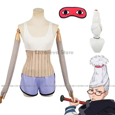 Dandadan Seiko Ayase Seiko Cosplay Kostüm Perücke Santa Dodoria Outfit Oma Frauen Roleplay Halloween Image