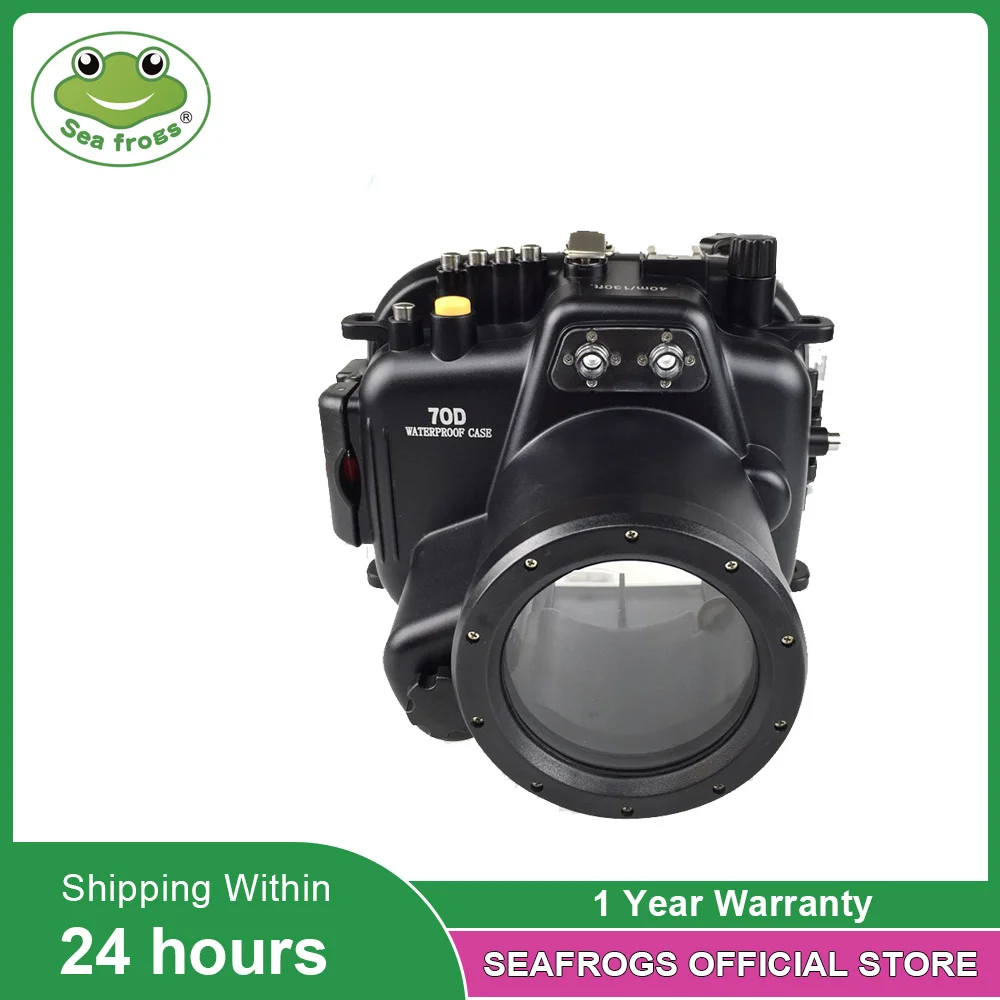 Fotografie Unterwasser 40 m Kamera Wasserdichtes Gehäuse für Canon EOS 70D 18-55 mm Wassersportgehäuse Viedografiesystem Geräteset Image