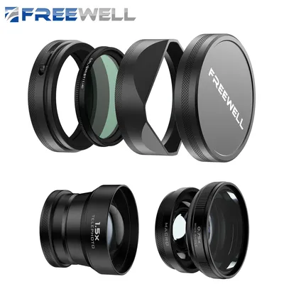 Freewell New Style Fujifilm 2-in-1-Makro-Weitwinkelobjektiv, 2,5-fach Teleobjektiv, CPL/GMist-Filter für Fuji x100vi-und x100-V-Kameras