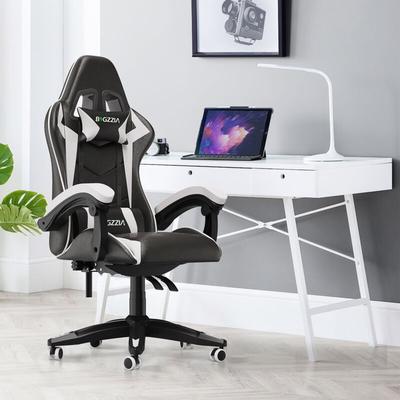 Bigzzia - Gaming Stuhl, Bürostuhl Ergonomisch Gamer Stühle mit Lendenkissen und Kopfstütze, Image