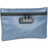 44221 Geruchsdichte Tabaktasche mit tsa Zahlenschloss für Reisen, Kunstleder, Größe m, Blau - HMF
