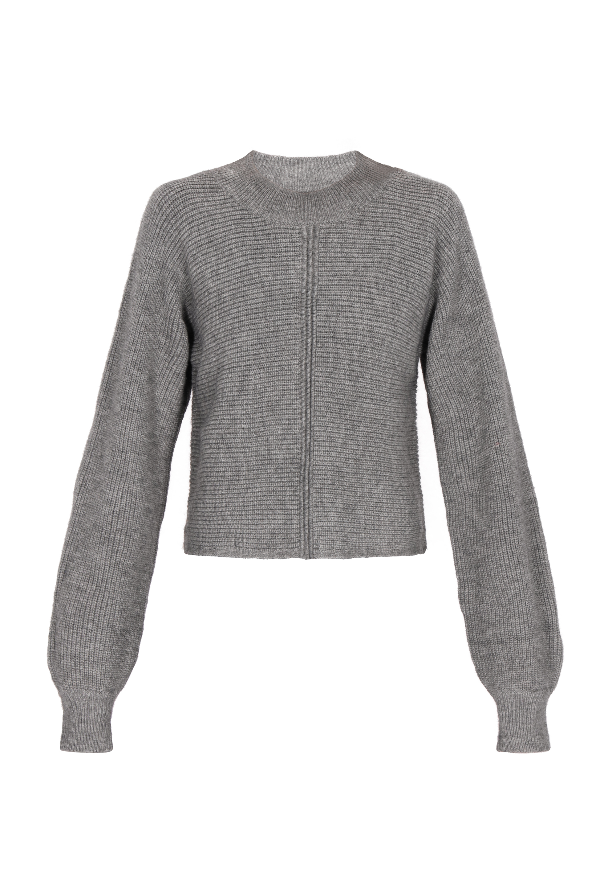 Dreimaster Pullover Damen Grau Melange Image
