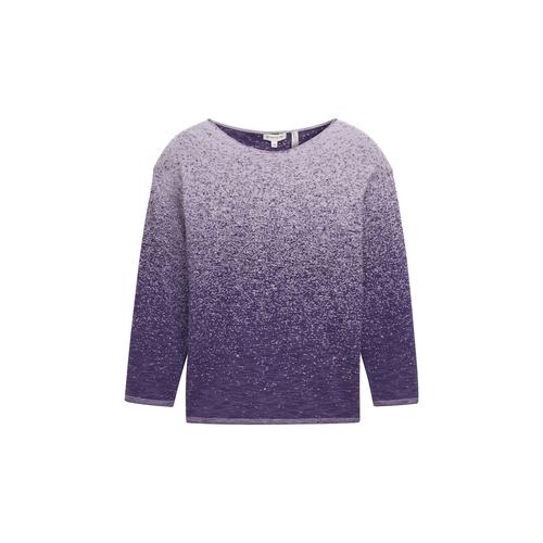 TOM TAILOR Damen Plus - Strickpullover mit Farbverlauf, lila, Farbverlauf / Dip-Dye, Gr. 50