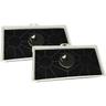 2x filtro a carboni attivi compatibile con Gaggenau AH273150/07, AH273150/06, AH273150/05,