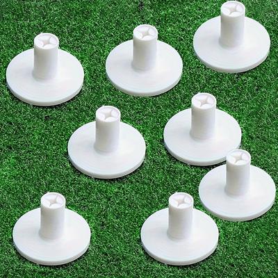 TEMU 8-pack Rubber Golf Tees For Practice & Mats - , Flexible Tees Compatible With Standard Golf Balls