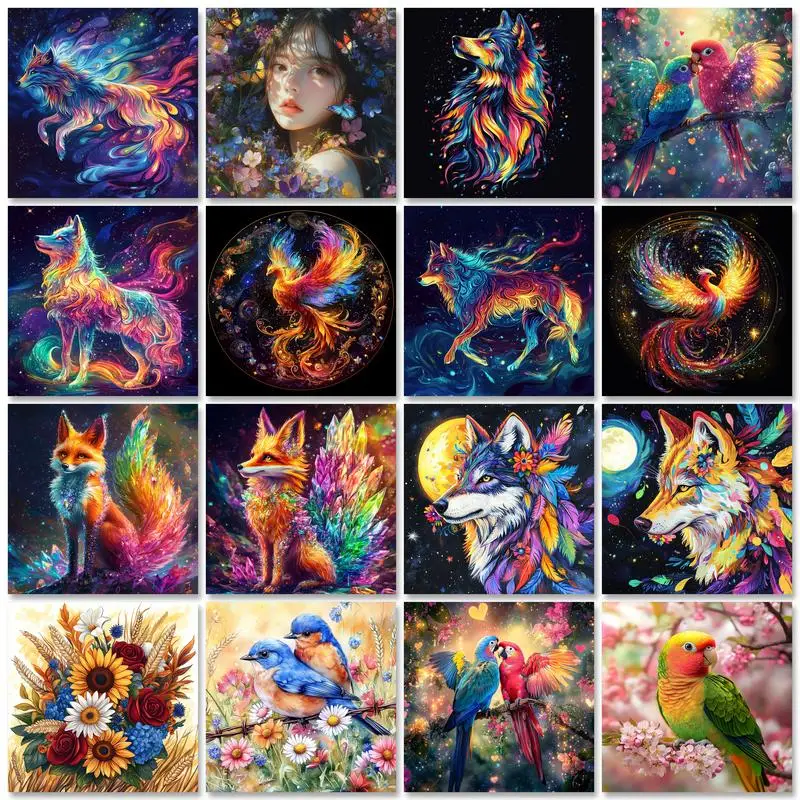 Gatyztoire 40x50cm peinture par numéros adultes artisanat animaux coloriage sur numéros Art mural sur toile bricolage cadeau photo dessin douleur