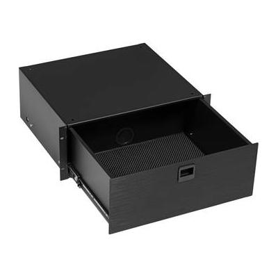 Middle Atlantic D4 4-Space Rack Drawer - Black Bru...