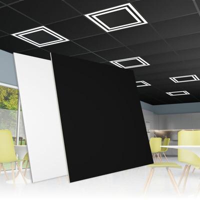HEXIM Rasterdeckenplatten 62x62cm Deckenplatte PVC Deckenverkleidung Deckenpaneele Kunststoff Image