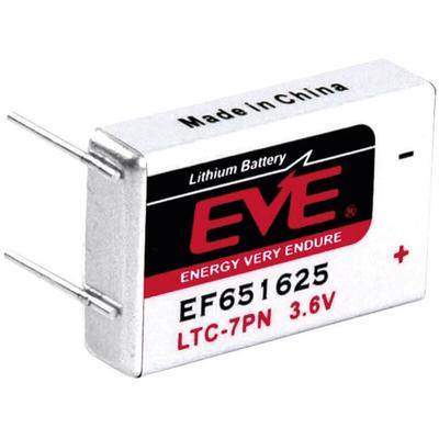 EVE EF651625 Spezial-Batterie LTC-7PN U-Lötpins Lithium 3.6 V 750 mAh 1 St. Image