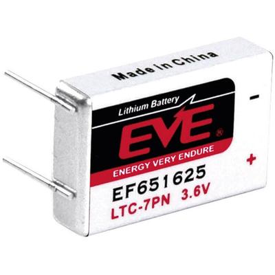 EVE EF651625 Spezial-Batterie LTC-7PN U-Lötpins Lithium 3.6 V 750 mAh 1 St.