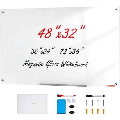 Mophorn - vevor Magnetisches Glas-Whiteboard, Wandtafel Trocken Abwischbare Tafel 120 x 80 cm, Image