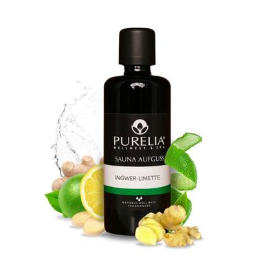 Purelia - Saunaaufguss Konzentrat Ingwer-Limette 100 ml natürlicher Sauna-aufguss Image
