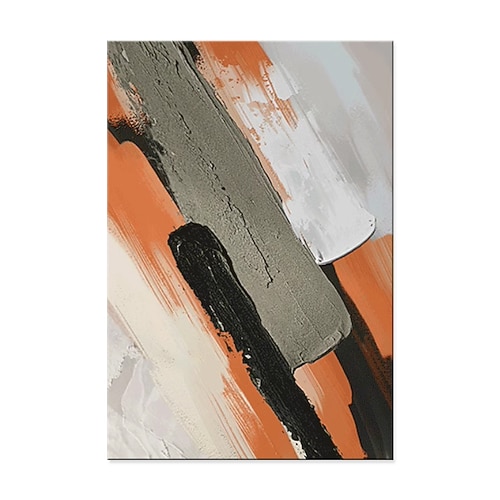 handgefertigte Ölgemälde Leinwand Wandkunst Dekoration modern abstrakt orange für Wohnkultur gerollt rahmenlos ungedehnt Gemälde Image