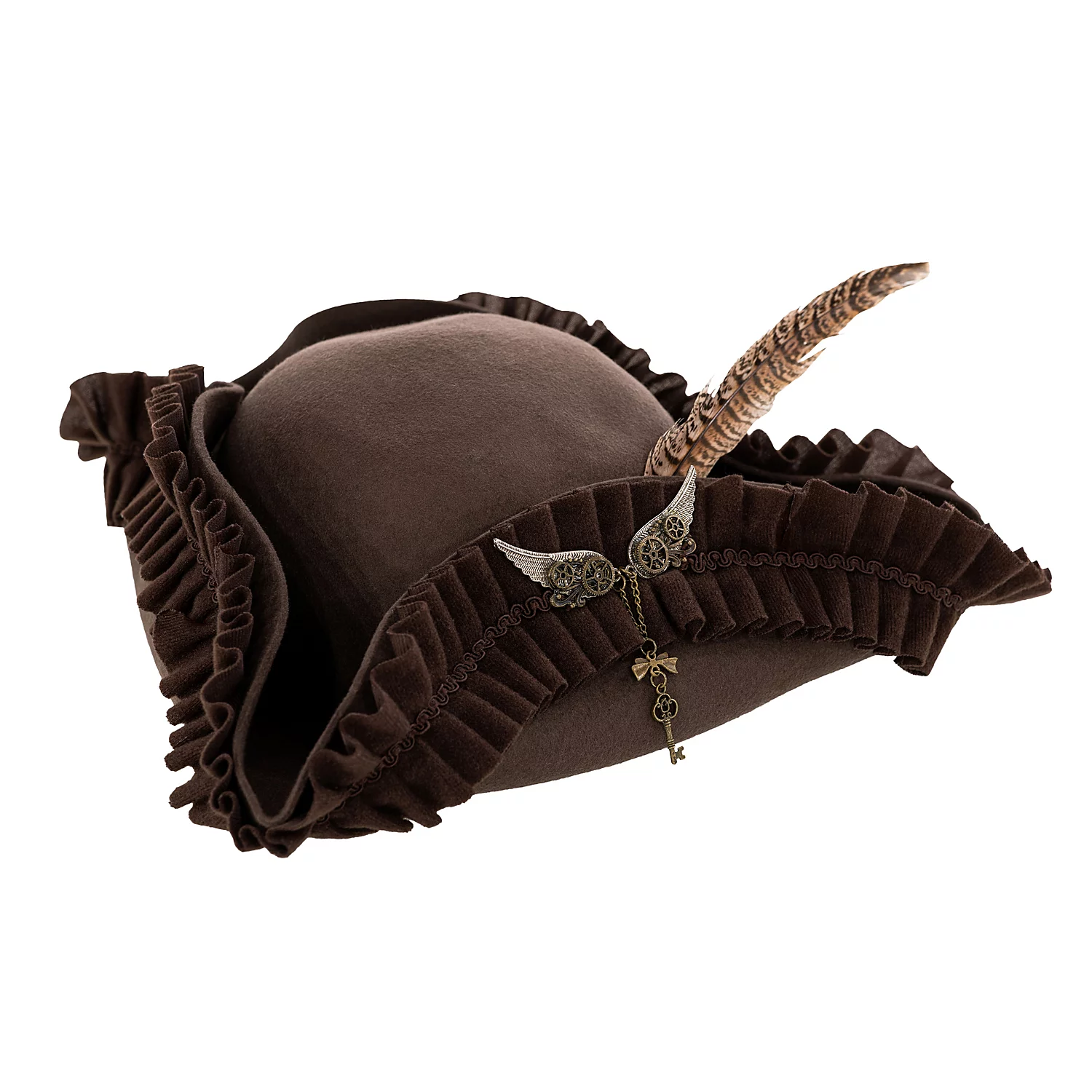 Chapeau pirate "Steampunk ", marron