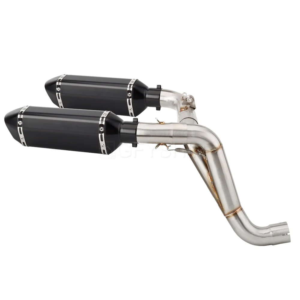 Per Triumph Speed Triple 2011-2015 Speed Triple 1050 / R Escape Slip-on silenziatore di scarico per moto con tubo di collegamento centrale di alto livello