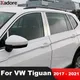 Per Volkswagen VW Tiguan mk2 2017-2019 2020 2021 Set completo per auto in acciaio telaio per finestra davanzale modanatura guarnizione accessori per strisce