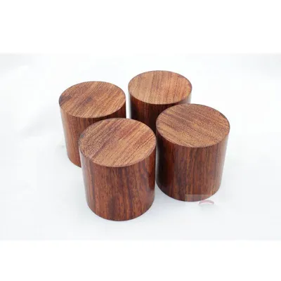 4PCS 45*45mm Palisander HiFi Audio Lautsprecher Verstärker Chassis Anti-shock Stoßdämpfer Fuß Füße Pads vibration Absorption Steht Image