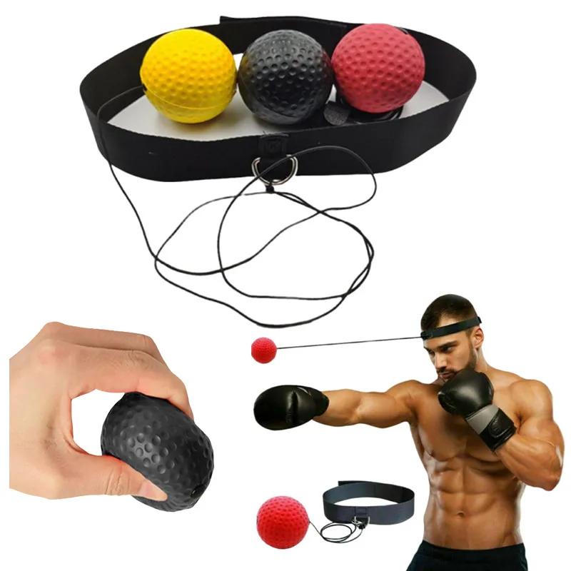 Kickboxen Reflexball mit Kopfband Kampfspielzeug Geschwindigkeitstraining Punch Ball Muay Übung Kind Erwachsene Ausrüstung Sport Requisiten Image