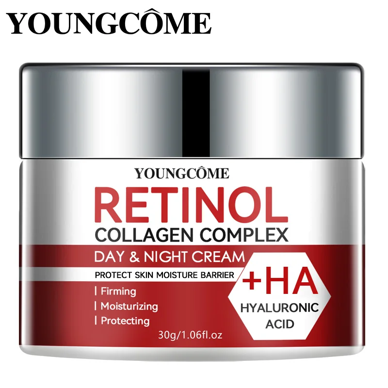 Retinol Collagen Gesichtspflege Feuchtigkeitscreme Tiefenfeuchtigkeit Geeignet für trockene Alterung Gesichtscreme Feuchtigkeitsspendende Hautreparatur Image