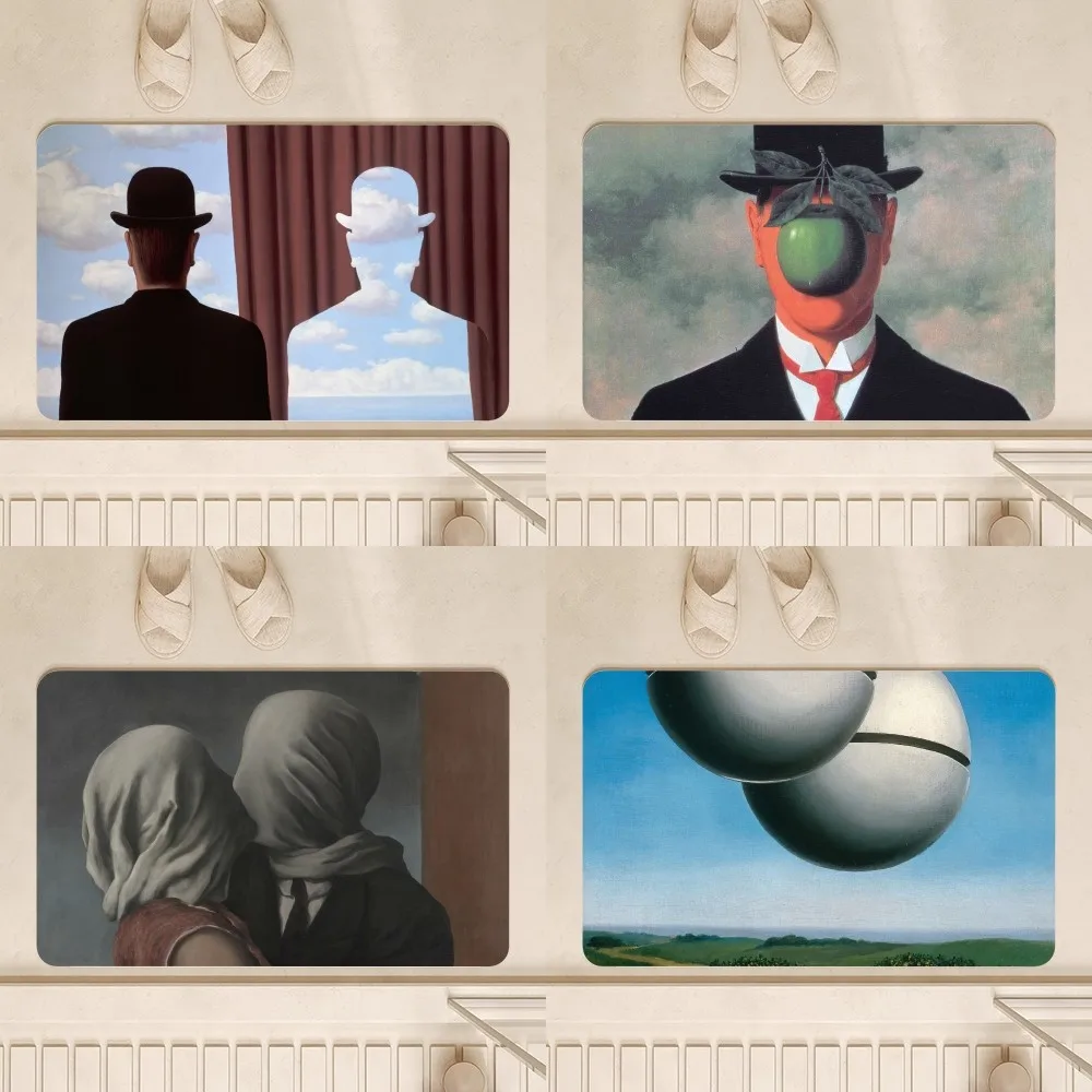 Rene magritte kunst boden matte boden matte schlafzimmer dekoration balkon rutsch feste fuß matte wohnzimmer teppich