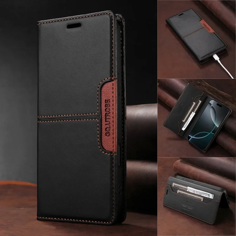 Luxus Magnetische Flip Ledertasche für Samsung Galaxy A16 A55 A35 A15 A25 A06 A05 A14 A24 A34 A54 Brieftasche Karte Stoßfest Abdeckung Image