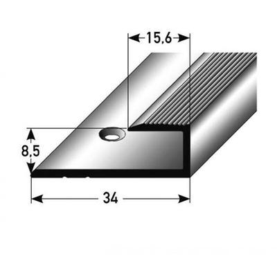 Einfass- & Abschlussprofil Aluminium 15.6 x 8.5 x 1000 mm Bronze Dunkel Einschubprofil