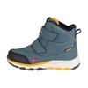 Winterstiefel TROLLKIDS "KIDS HAFJELL WINTER BOOTS", Gr. 36, blau (steel blau, navy, mango), Synthetik, mehrfarbig, sportlich, Schuhe, wasserdicht, Klettverschluss, reflektierende Details
