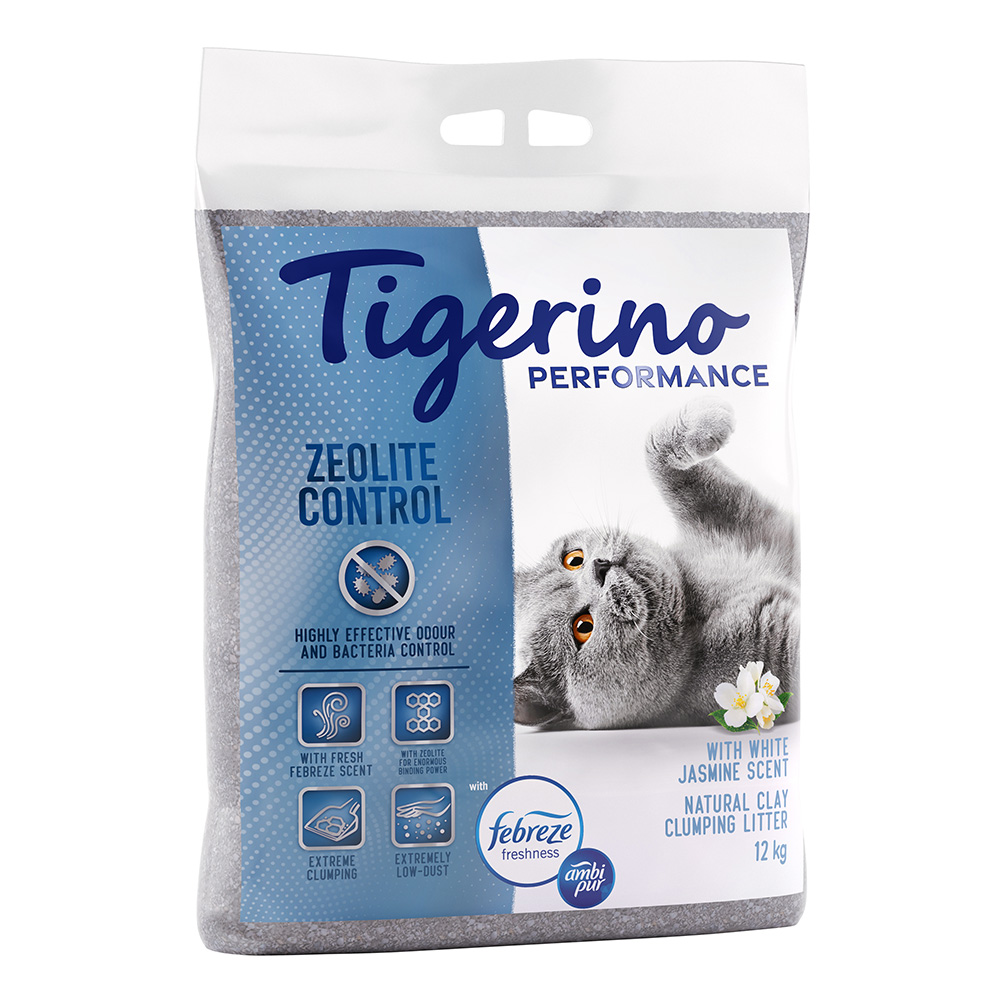 12kg White Jasmine Febreze Zeolite Control Performance Tigerino Cat Litter