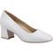 Hush Puppies Alicia Court Shoe Leather WoMens Ivory Heels - Size UK 6 | Hush Puppies Sale | Discount Designer Brands