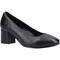 Hush Puppies Anna Wide Leather WoMens Black Heels - Size UK 6 | Hush Puppies Sale | Discount Designer Brands