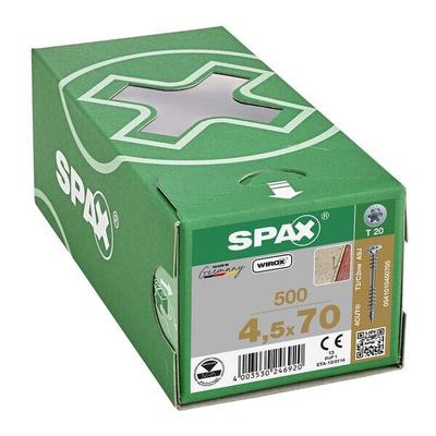 SPAX Verlegeschrauben T20 Senkkopf WIROX 4,5 x 70 mm 500 Stück