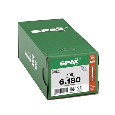 SPAX Universalschrauben T30 Senkkopf WIROX 6 x 180 mm 100 Stück