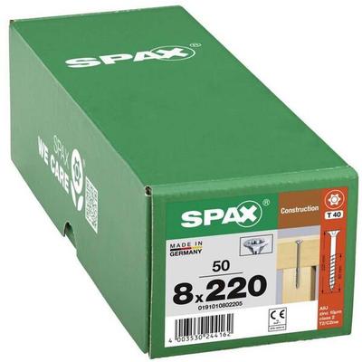 SPAX Holzbauschrauben T40 Senkkopf WIROX 8 x 220 mm 50 Stück