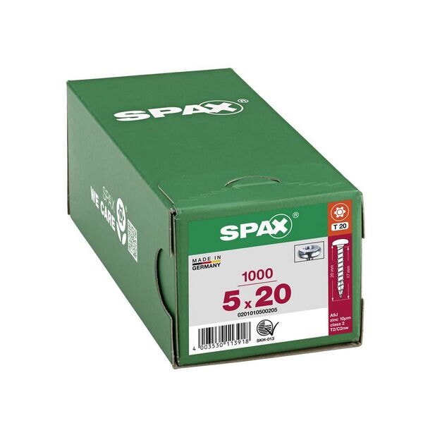 SPAX Universalschrauben T20 Halbrundkopf WIROX 5 x 20 mm 1000 Stück Image